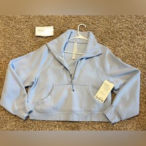 Lululemon Scuba Oversized Funnel Neck- Blue Linen